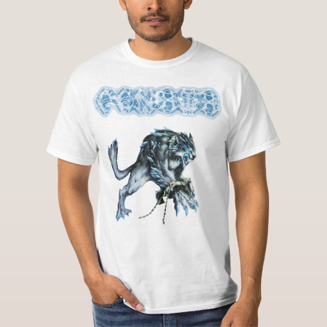 Camiseta Los nórdises de dios del lobo de Fenrir (Anverso)
