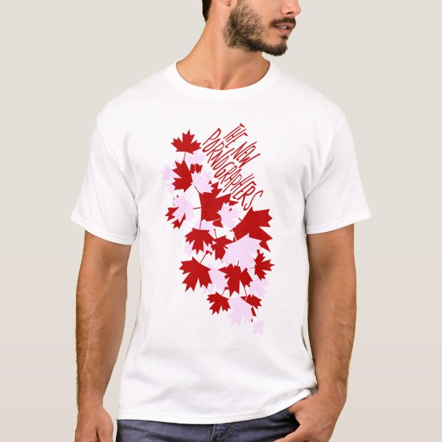 Camiseta ¡Los nuevos pornógrafos oh Canadá! (Anverso)