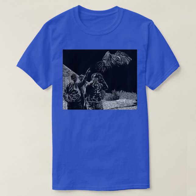 Camiseta Los observadores (Diseño del anverso)