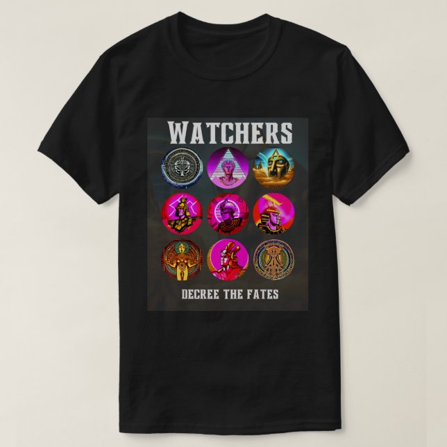 Camiseta Los Observadores De Anunnaki Ordenan El Alie Histó (Diseño del anverso)