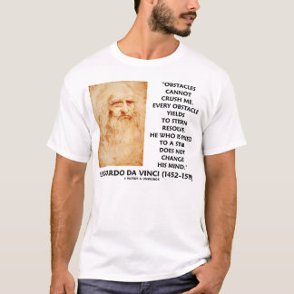 Camiseta Los obstáculos de Leonardo da Vinci no pueden