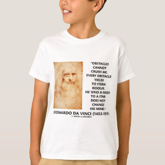 Camiseta Los obstáculos no pueden machacarme fijado a una