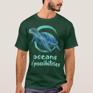 Camiseta Los océanos de las tortugas de las posibilidades L