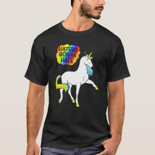 Camiseta Los odiadores odiarán a los hombres de Rainbow Uni