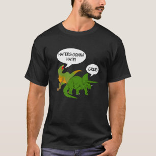 Camiseta Los odiadores odiarán el diseño de los dinosaurios