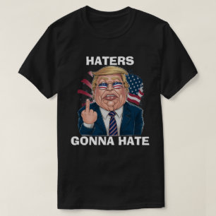 Camiseta Los odiadores van a odiar al presidente Donald Tru