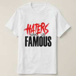 Camiseta Los Odio Nos Hacen Famosos Rojo/Blanco