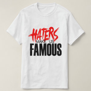 Camiseta Los Odio Nos Hacen Famosos Rojo/Blanco