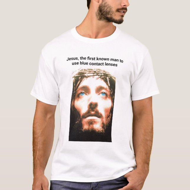 Camiseta Los ojos azules de Jesús (Anverso)
