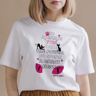 Camiseta Los ojos de los gatos negros, Martin Buber citan l