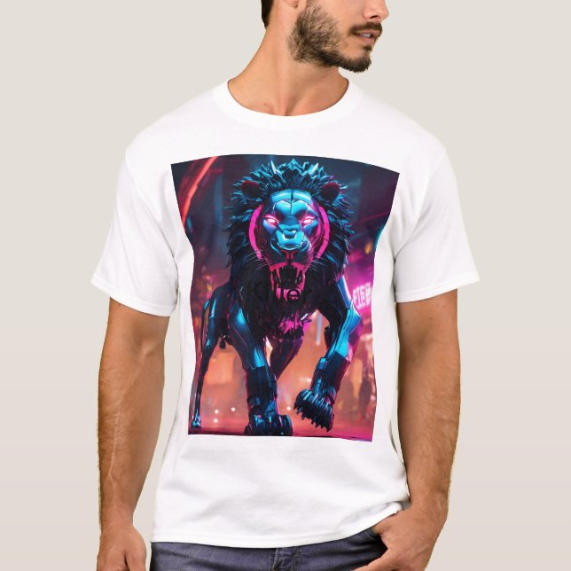 Camiseta Los ojos de los hombres de la rabia de los leones (Anverso)