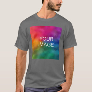 Camiseta Los ojos de los hombres gris oscuro añaden su logo
