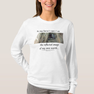 Camiseta Los ojos/de mi caballo envuelven de largo la