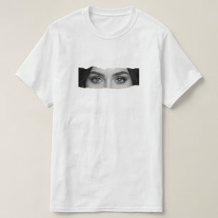 Camiseta Los ojos nunca mienten Nombre personalizado y ojos
