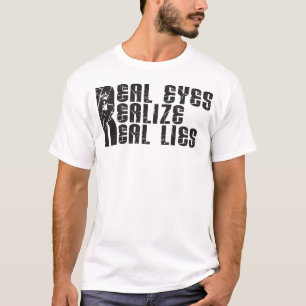 Camiseta Los ojos reales realizan las mentiras reales -