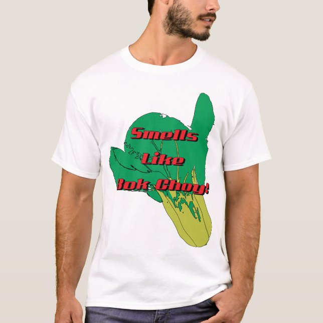 Camiseta Los olores tienen gusto del bok choy (Anverso)