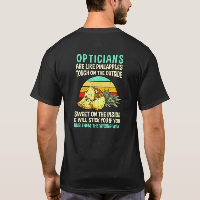 Camiseta Los Ópticos Son Como El Coworker Optometrista De P (Reverso)