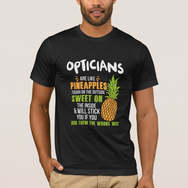 Camiseta Los Ópticos Son Como Las Piñas. (Anverso)