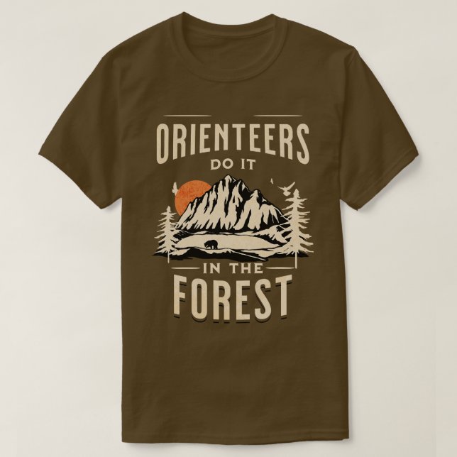 Camiseta Los Orientadores Lo Hacen En El Bosque (Diseño del anverso)