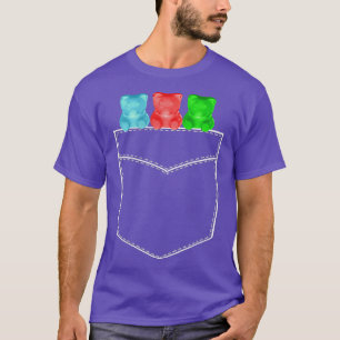 Camiseta Los osos de goma hacen bolsillo con tres osos de K