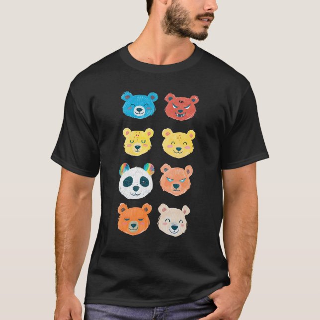 Camiseta Los osos de personalidad  (Anverso)