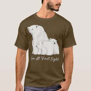 Camiseta Los osos polares aman a los animales del círculo á