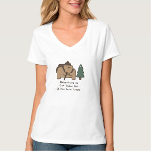 Camiseta Los osos son lindos pero aventura de senderismo mo