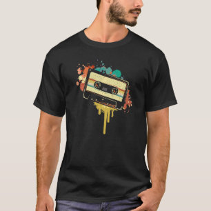 Camiseta Los oyentes de música de cintas de cassette de víd