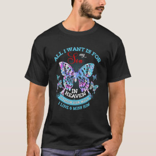 Camiseta Los Padres Aman Y Extrañan A Su Hijo En Recuerdos