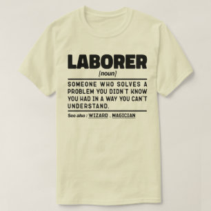 Camiseta Los padres de la definición de trabajo noun Día de