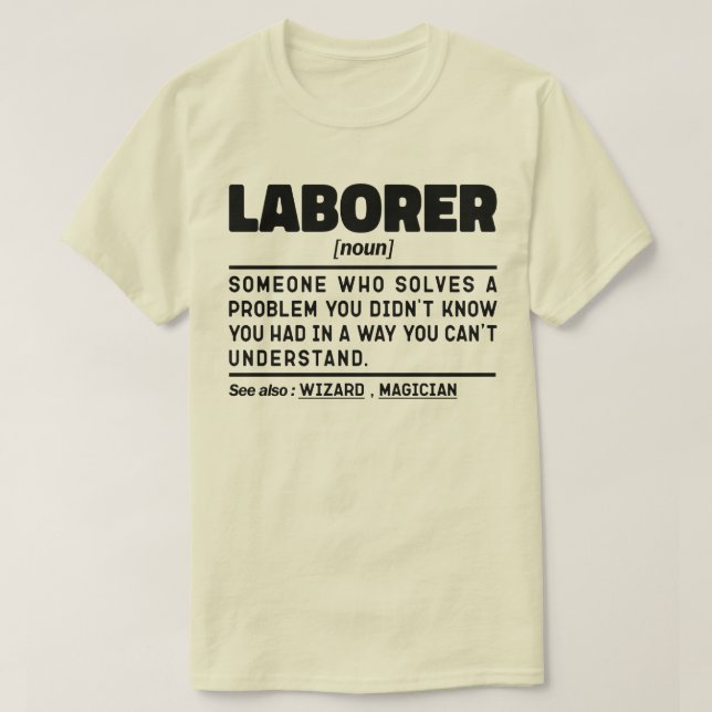 Camiseta Los padres de la definición de trabajo noun Día de (Diseño del anverso)