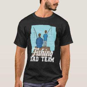 Camiseta Los Padres Del Equipo De Pescadores Día El Padre R