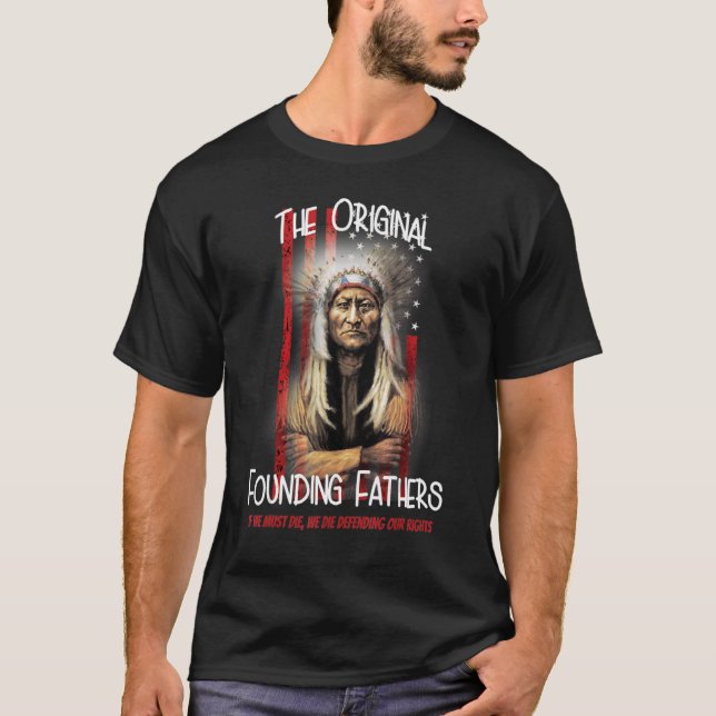 Camiseta Los Padres Fundadores Originales Nativos Estadouni (Anverso)