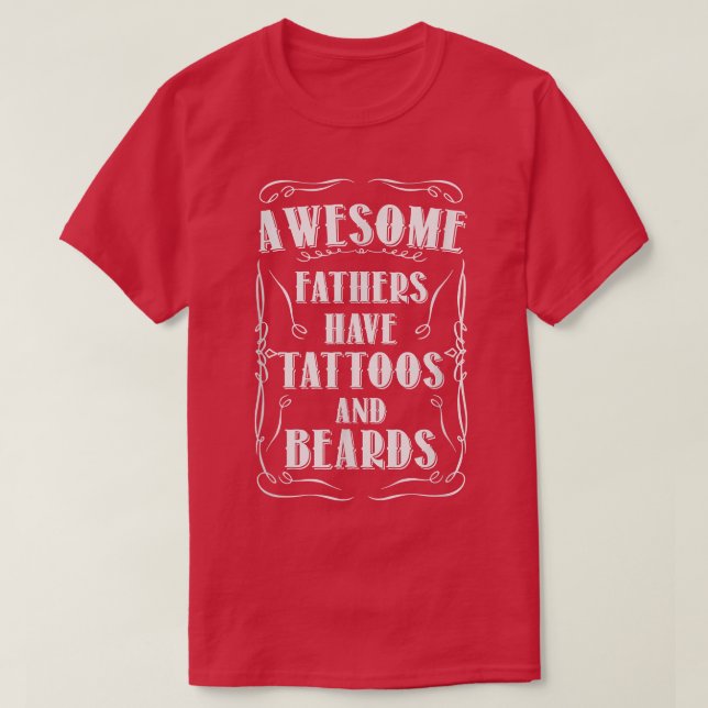 Camiseta Los Padres Maravillosos Tienen Tatuajes Y Cabezas  (Diseño del anverso)