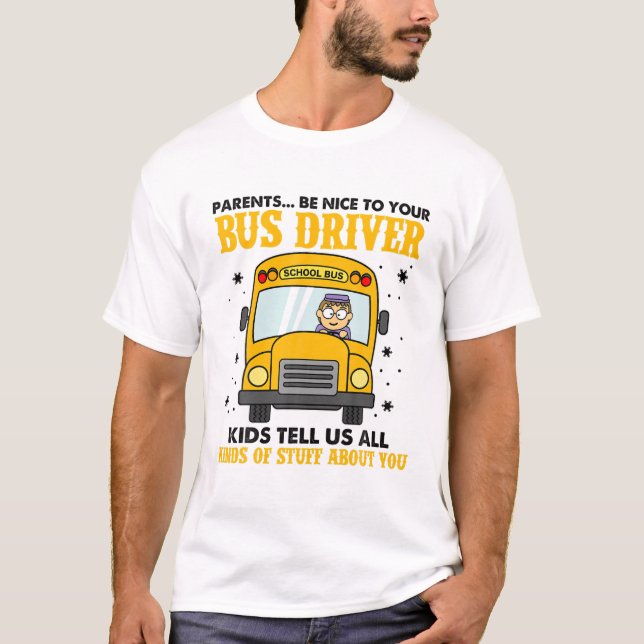Camiseta Los Padres Son Agradables Con Su Conductor De Auto (Anverso)