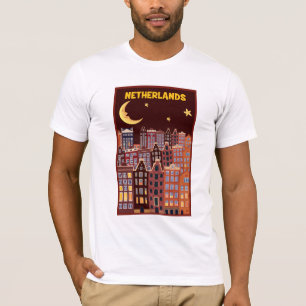 Camiseta Los Países Bajos en la noche