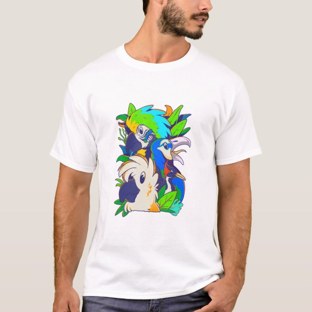 Camiseta Los pájaros (Anverso)