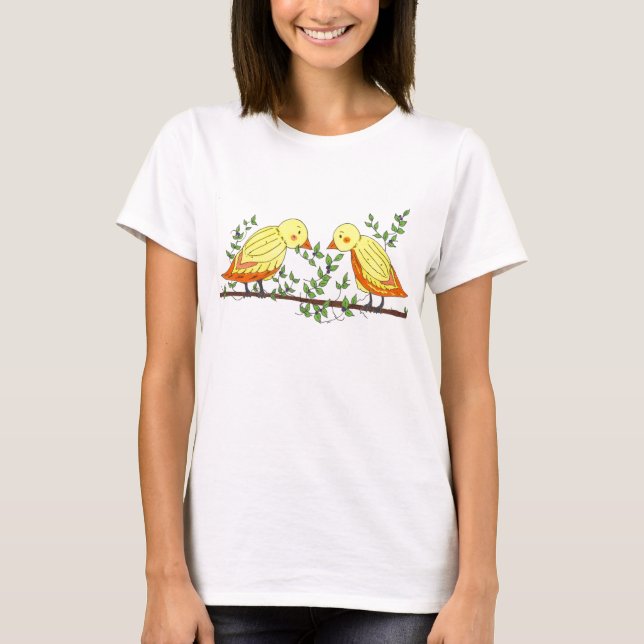 Camiseta Los pájaros en el árbol (Anverso)