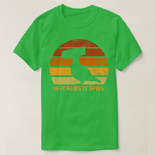 Camiseta Los pájaros no son reales si vuela espías (Diseño del anverso)