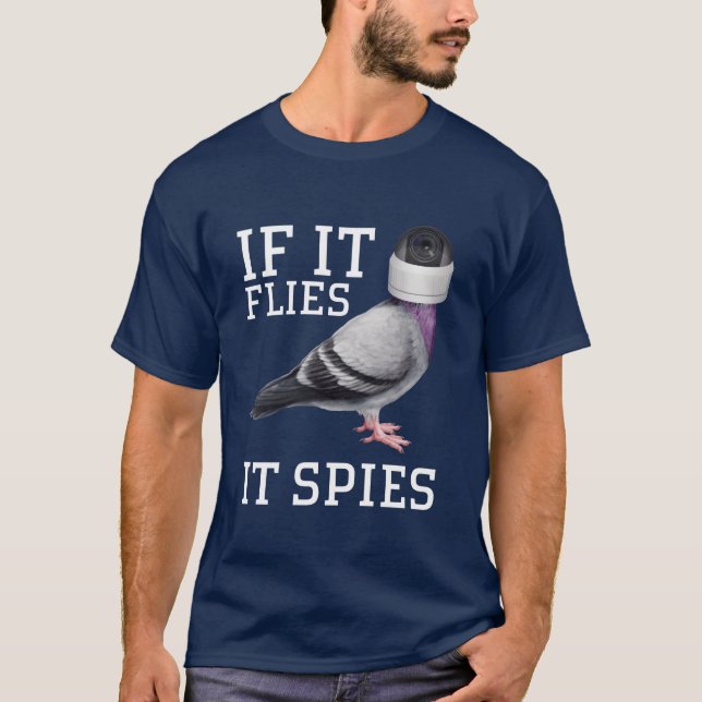 Camiseta Los pájaros no son verdaderos si vuelan espías 30  (Anverso)