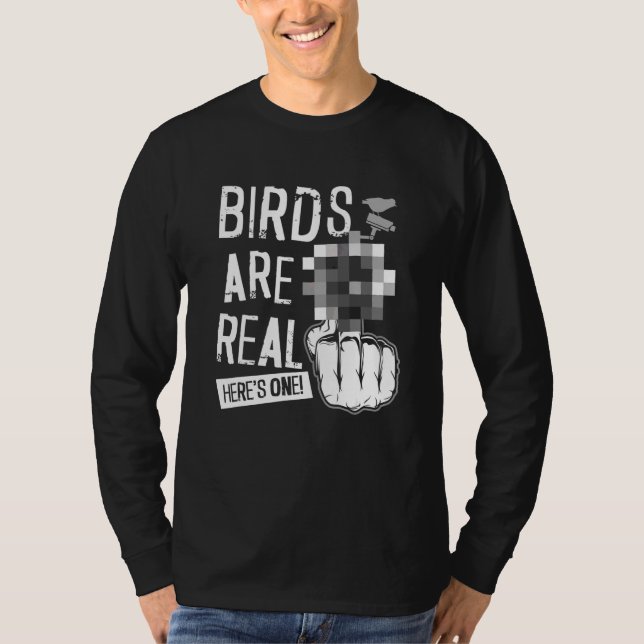 Camiseta Los pájaros son reales (Anverso)