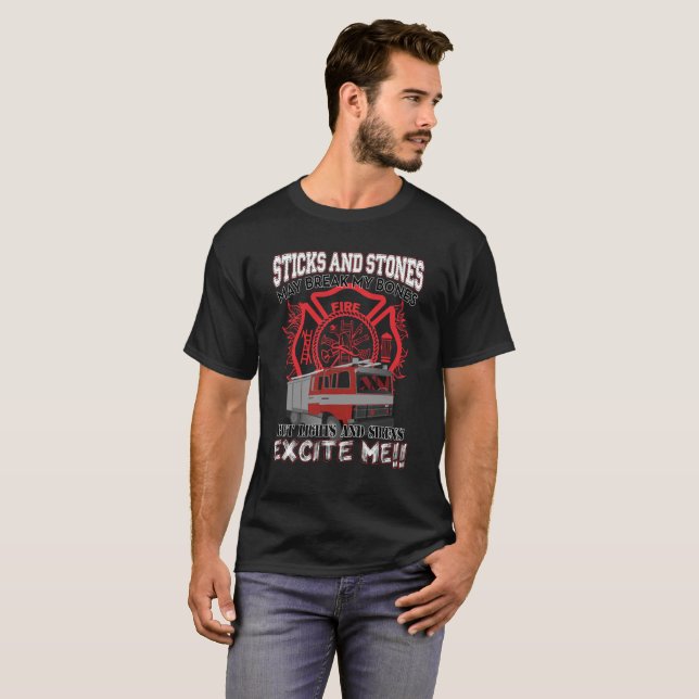 Camiseta Los palillos y las piedras pueden romper los (Anverso completo)