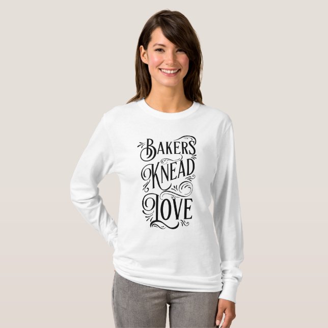 Camiseta Los panaderos amasan el amor - diversión para los (Anverso completo)