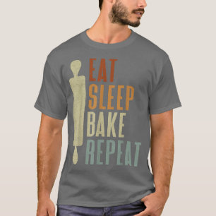 Camiseta Los panaderos se comen el sueño horneado repitido