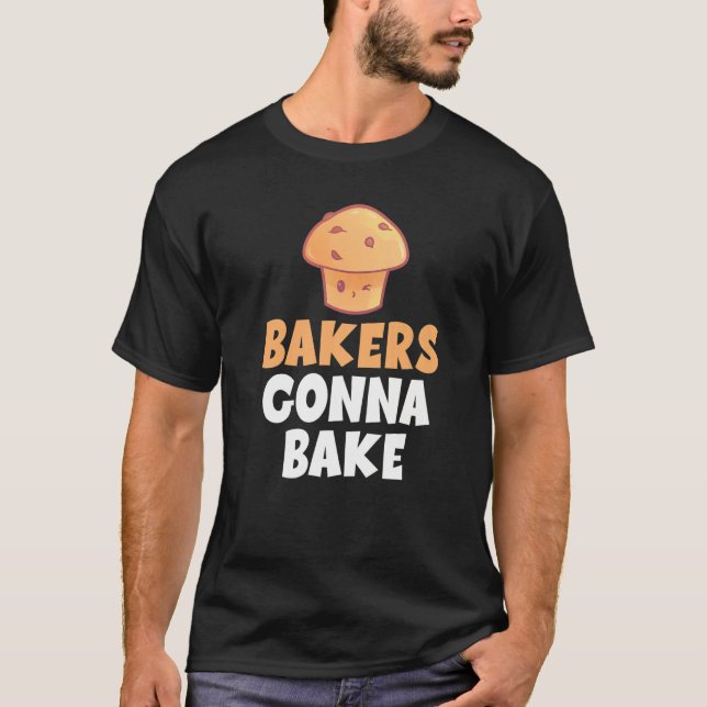 Camiseta Los Panaderos Van A Hornear Snack Baking Cake (Anverso)