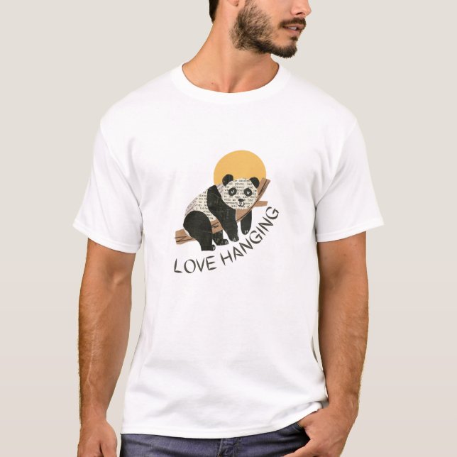 Camiseta Los pandas aman colgar  (Anverso)