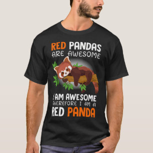 Camiseta Los pandas rojos son increíbles soy increíble por 