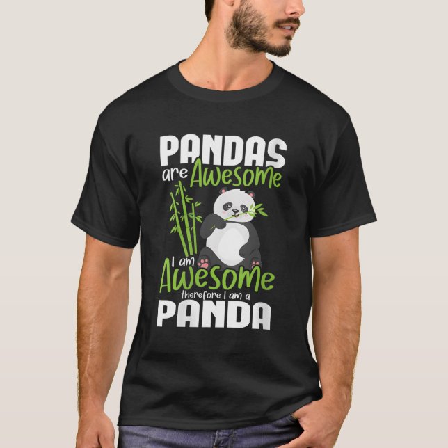 Camiseta Los Pandas Son Increíbles, Soy Increíble, Por Lo T (Anverso)