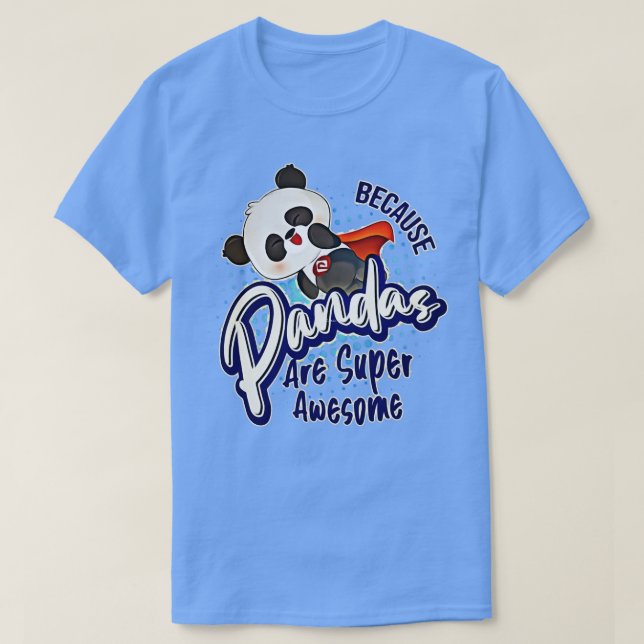 Camiseta Los Pandas Son Superasombrosos (Diseño del anverso)