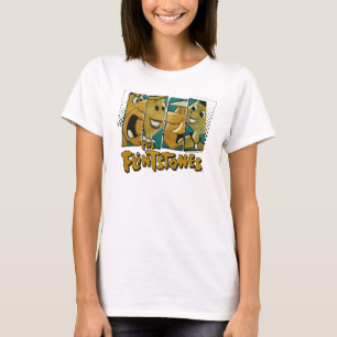 Camiseta Los paneles retros del carácter cómico de los